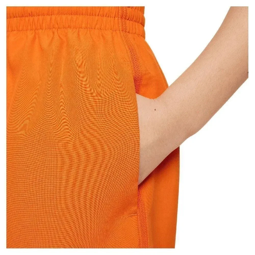 #610.  Nike BOYS YOUTH Orange Dri-FIT 6” Multi Woven Training Shorts NWT